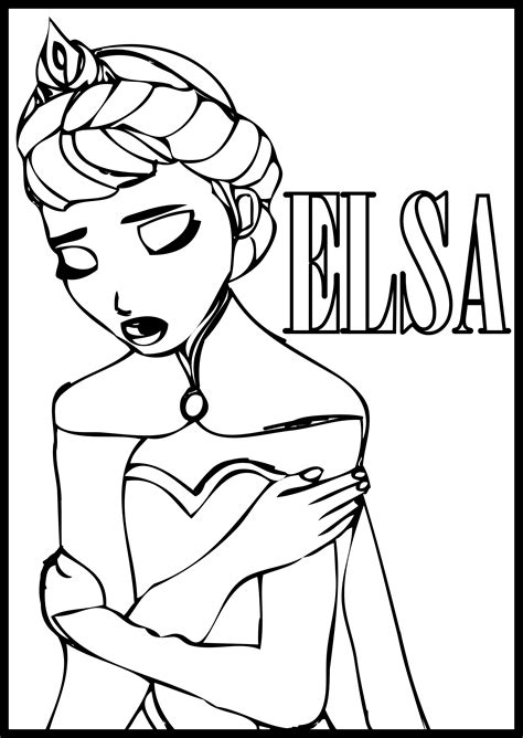 frozen elsa coloring book